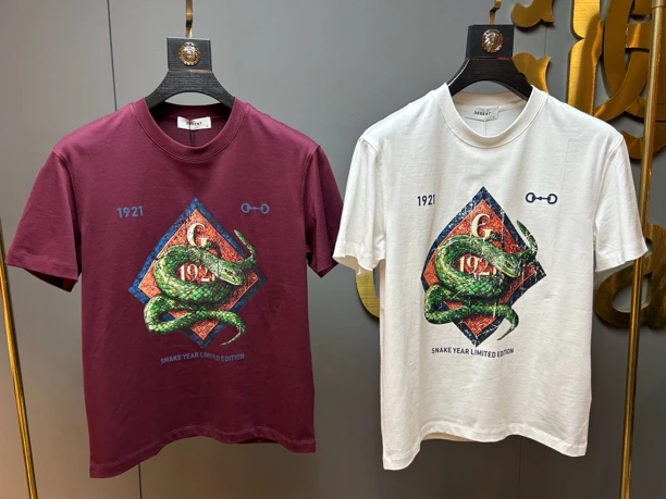 9040时尚潮流男士休闲潮牌百搭薄料短袖T恤