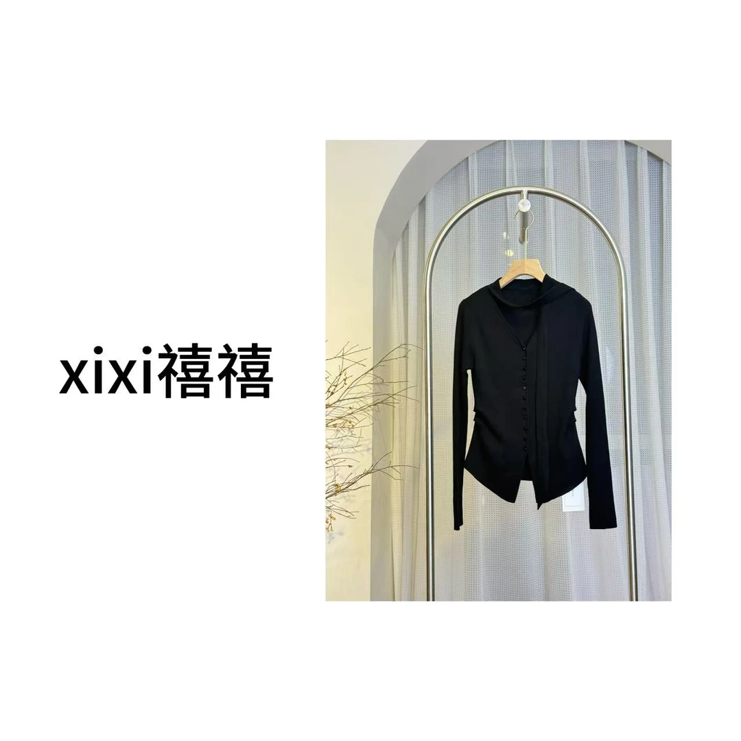 【XIX禧禧】25秋季针织开衫新品显瘦百搭休闲复古