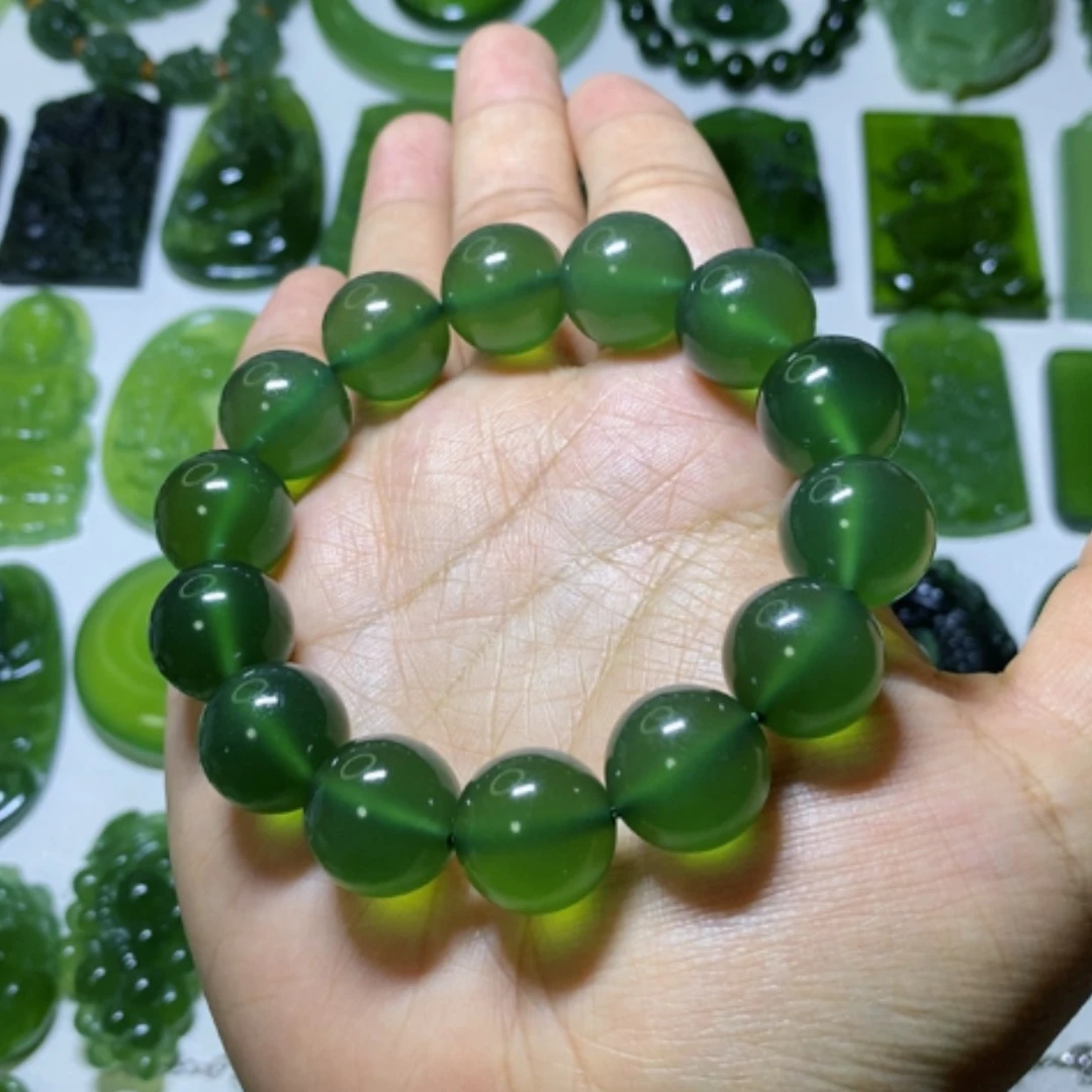 【闪购商品】未镶嵌蛇纹石玉手链逸**群