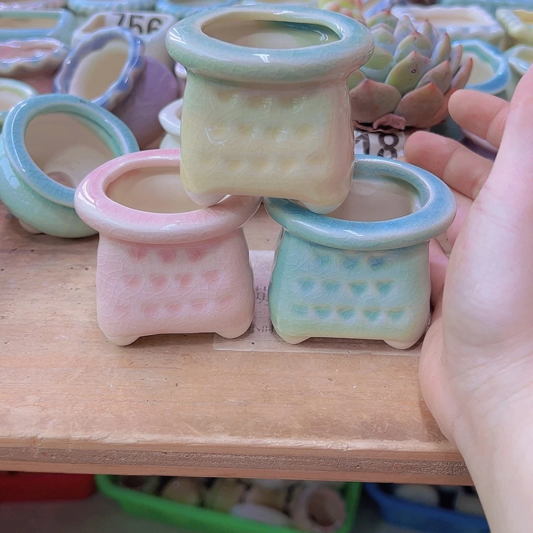 陶瓷花盆当场满12包邮