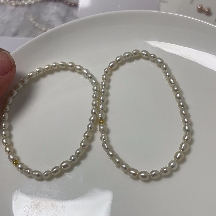 手绳淡水珍珠银S925镶嵌