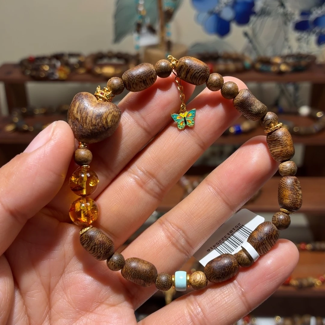 沉香未镶嵌手串设计款手串