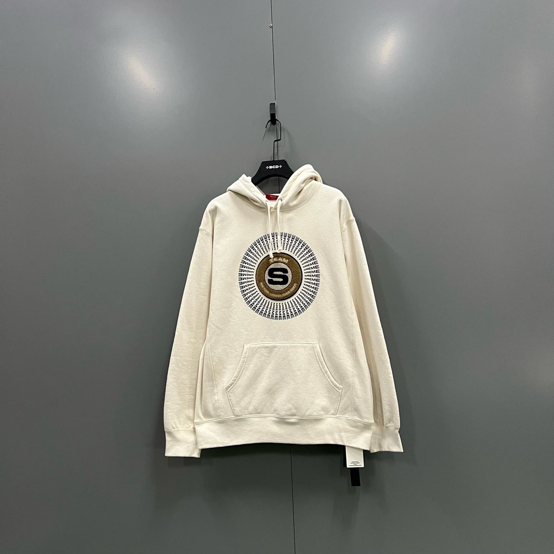 95新 Supreme jp122 205826 抓绒字母刺绣帽衫 XL码