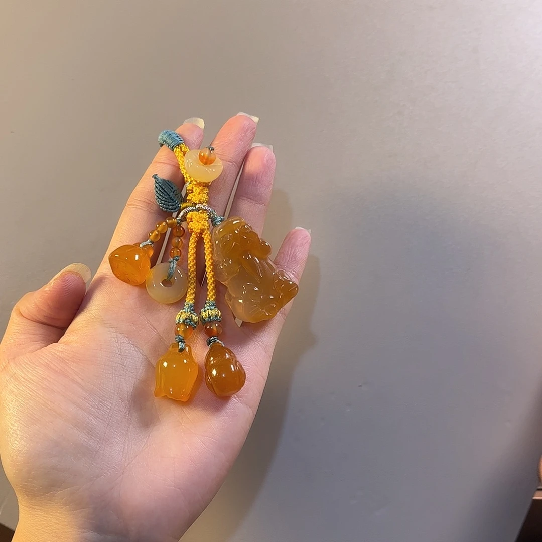 玛瑙/玉髓未镶嵌车挂