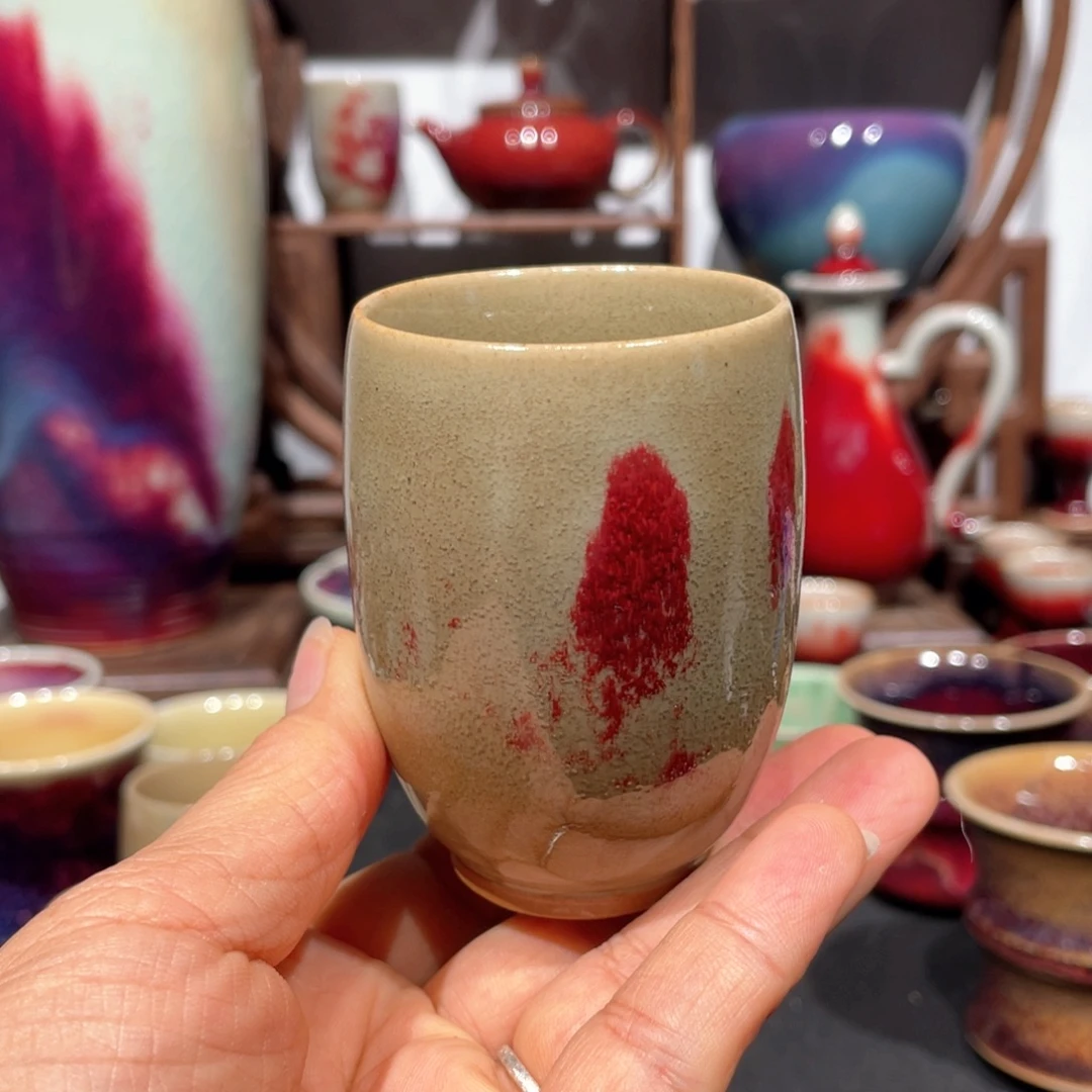 中国神后钧瓷茶器微瑕