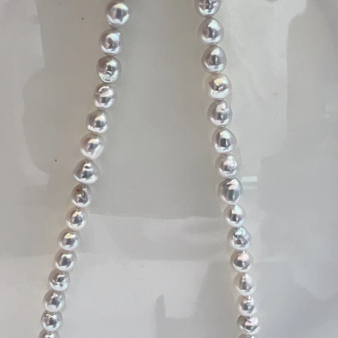 淡水珍珠颈饰银S925镶嵌