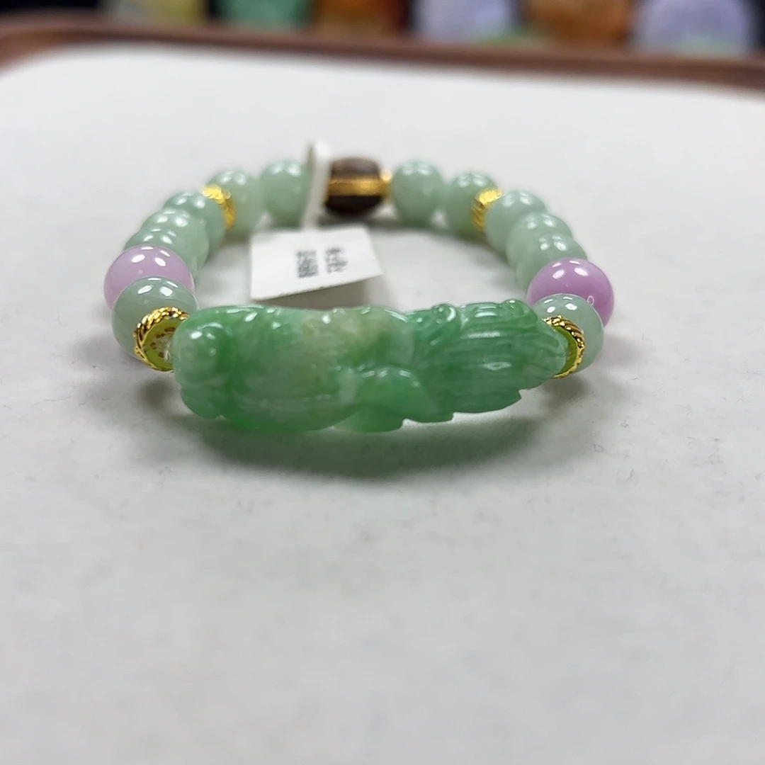 翡翠未镶嵌手链手牌