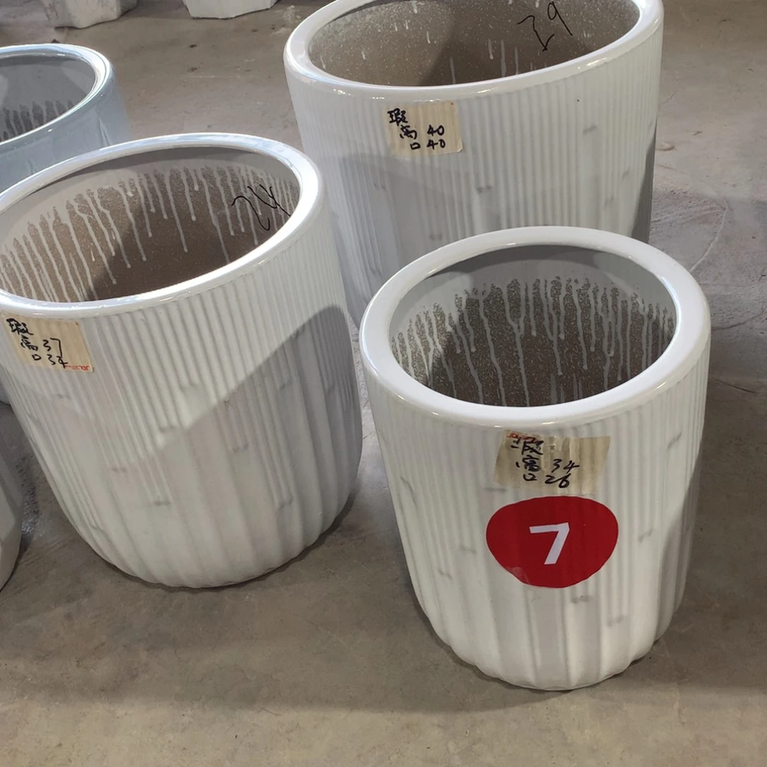 微瑕高温陶瓷花盆