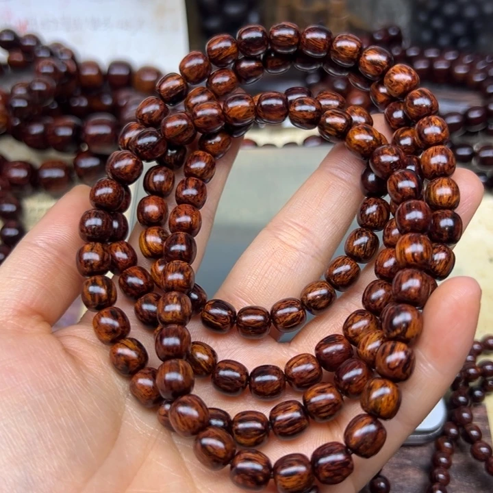花梨木类手串/手链海南红降08-108老型黑金天花板超一档88