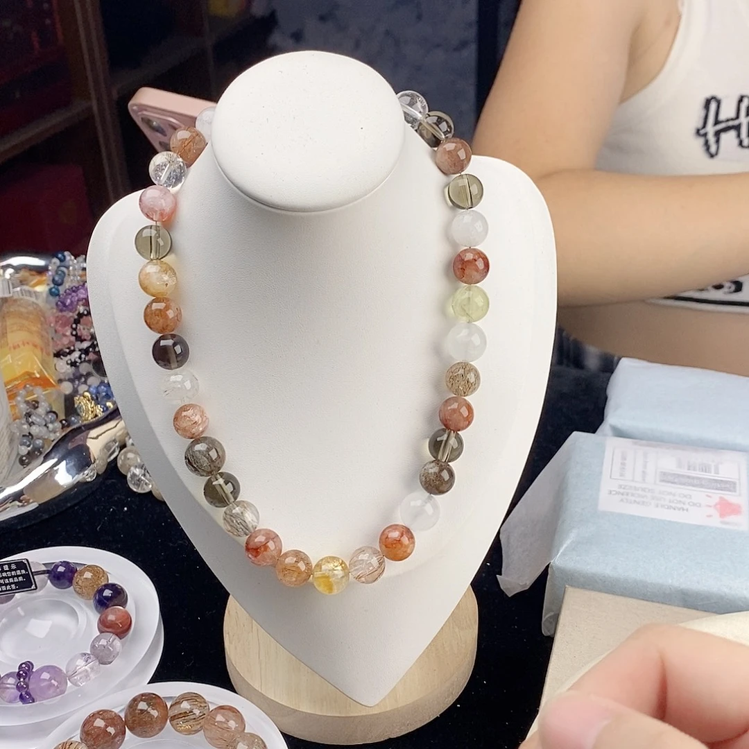 手链水晶银S925镀金镶嵌
