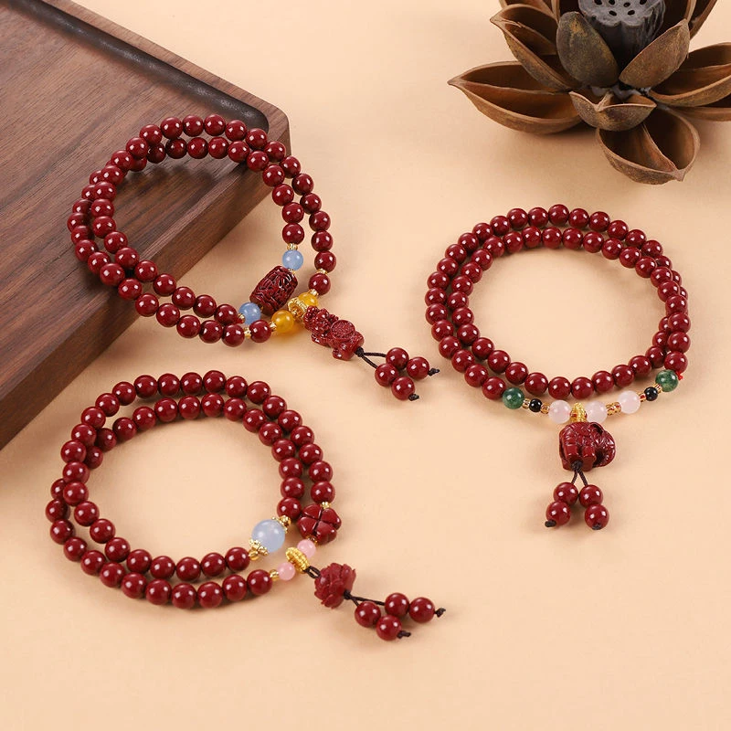 含辰砂工艺品天然原矿朱砂两圈紫金砂