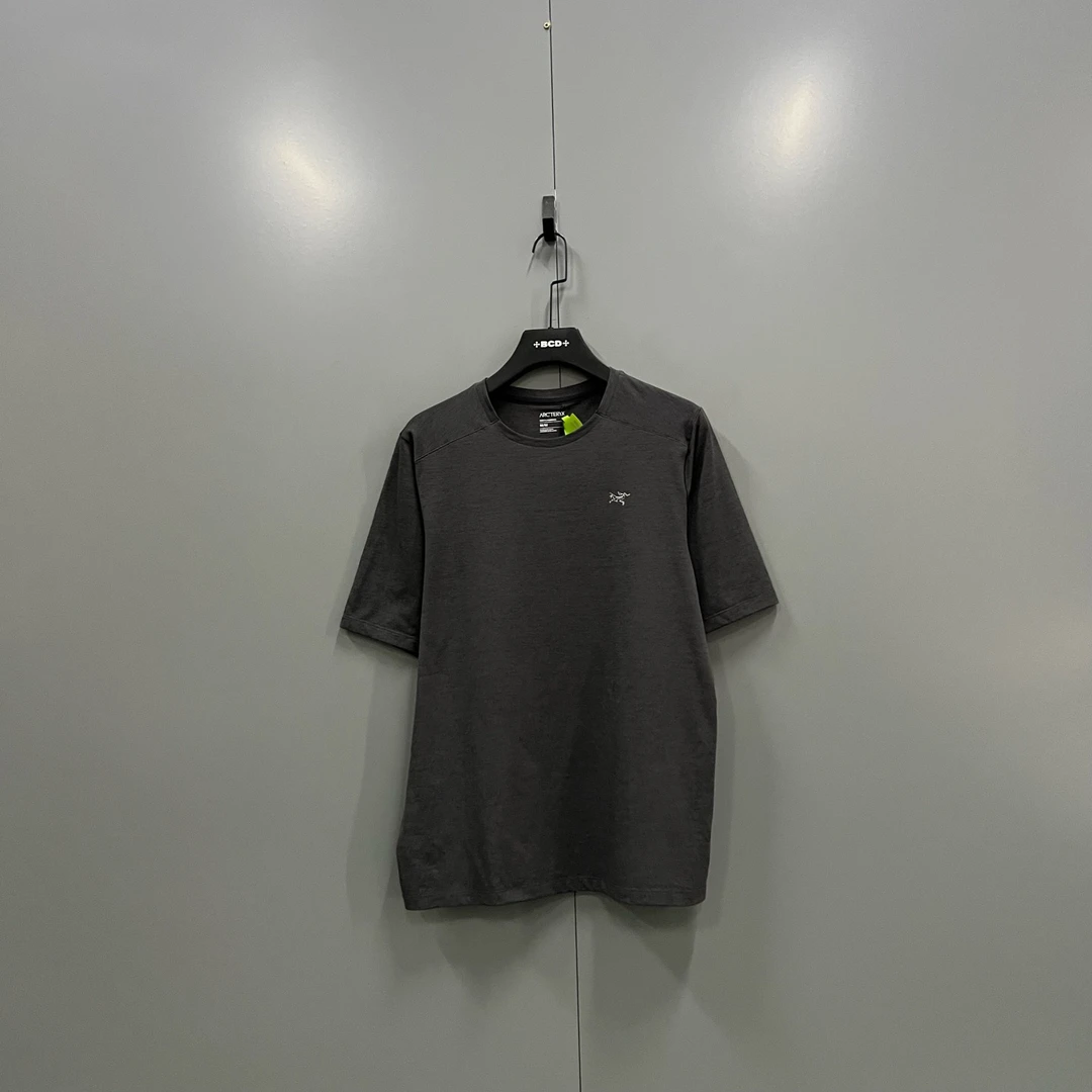 95新 ARC'TERYX/始祖鸟 c63 始祖鸟 灰色圆领短袖 M码 606679
