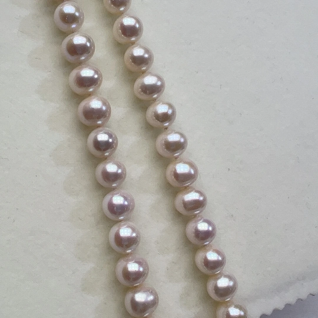 淡水珍珠颈饰银S925镶嵌➕9-10高品极光炫彩