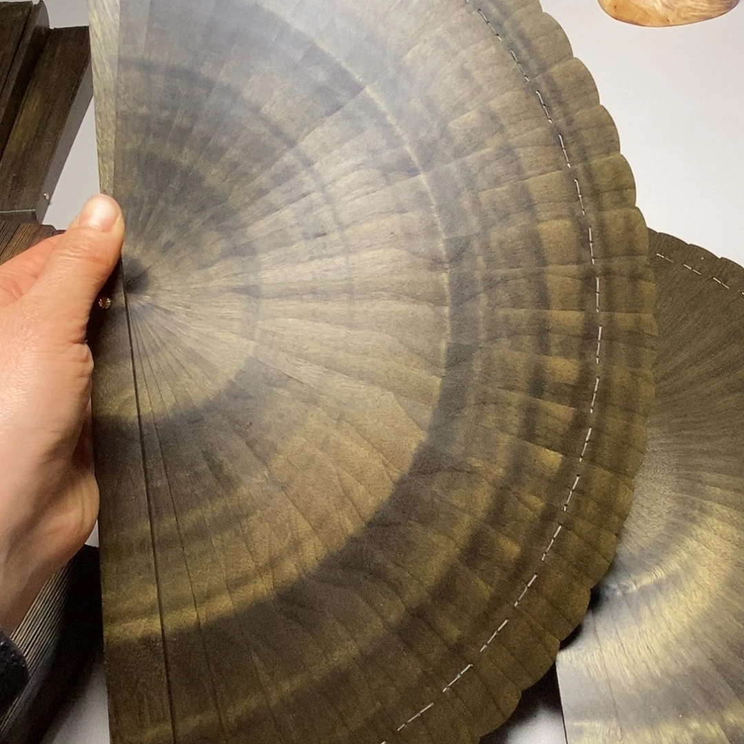 楠木我***旅金丝楠木21折扇