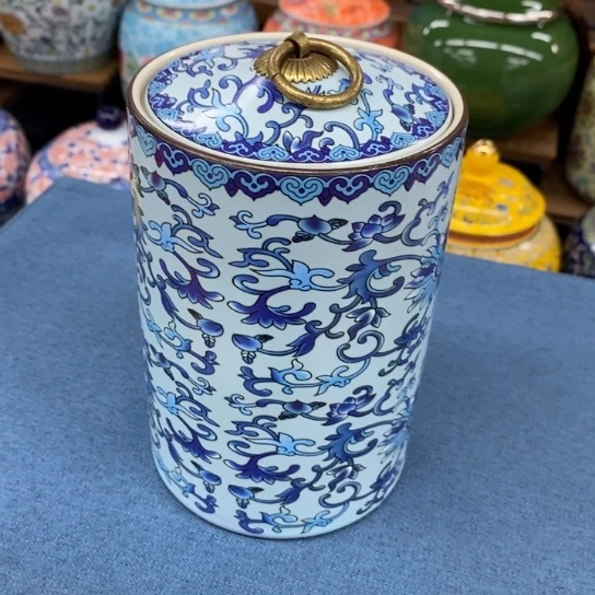 瓷片陶瓷茶叶罐密封罐