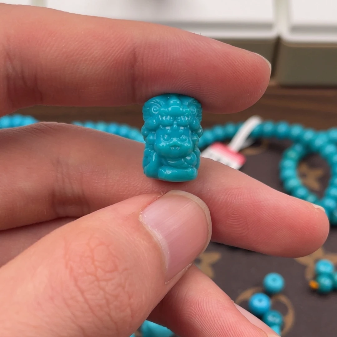 绿松石合金挂件雕件