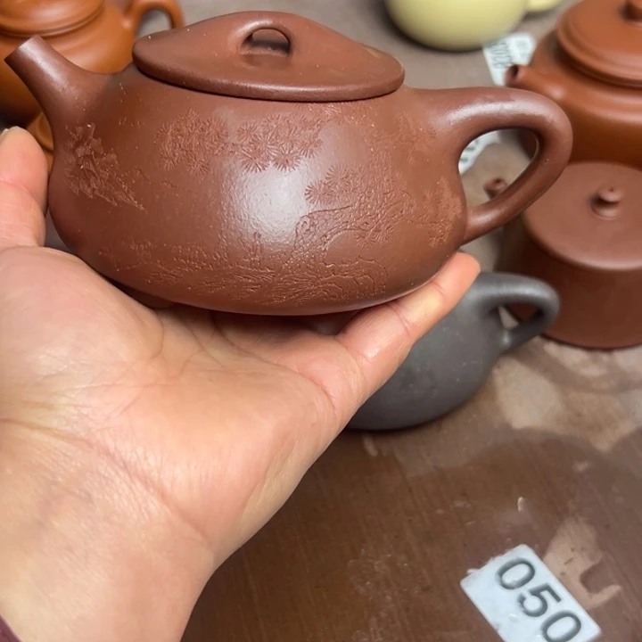 紫砂茶壶底槽清半手工400cc瑕疵