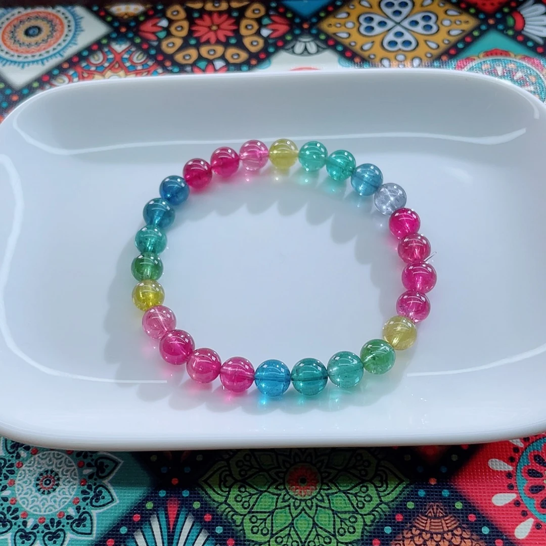 碧玺手链未镶嵌7mm左右