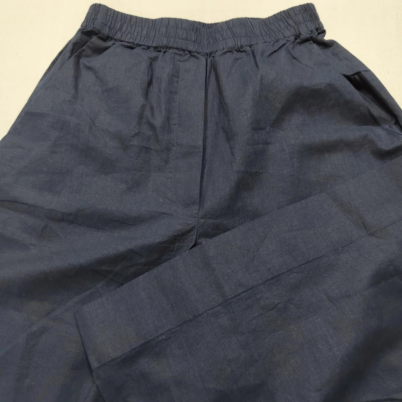 DY-874号裤子纯色舒适苎麻