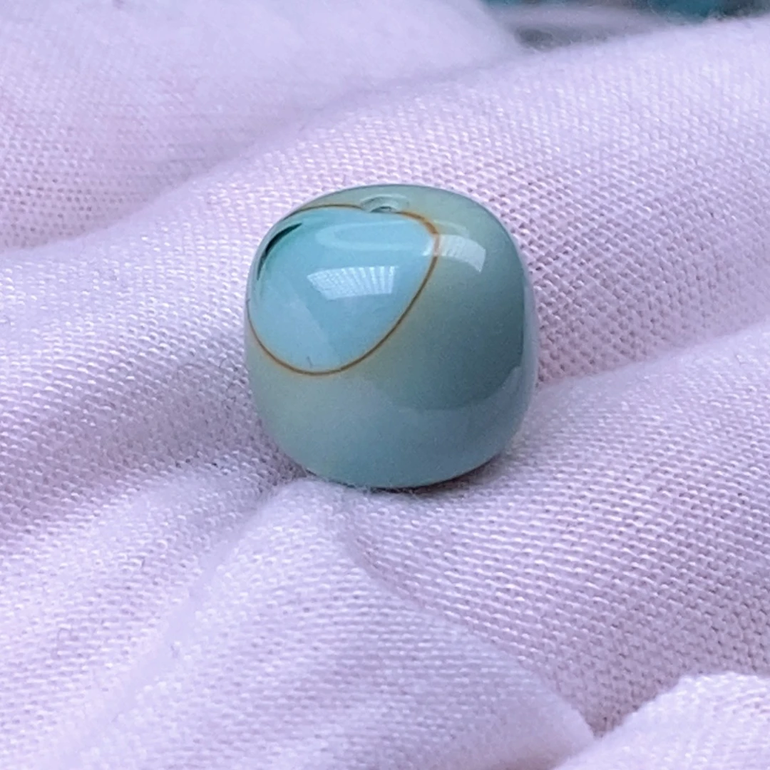 未镶嵌绿松石珠宝奇石12.8mm