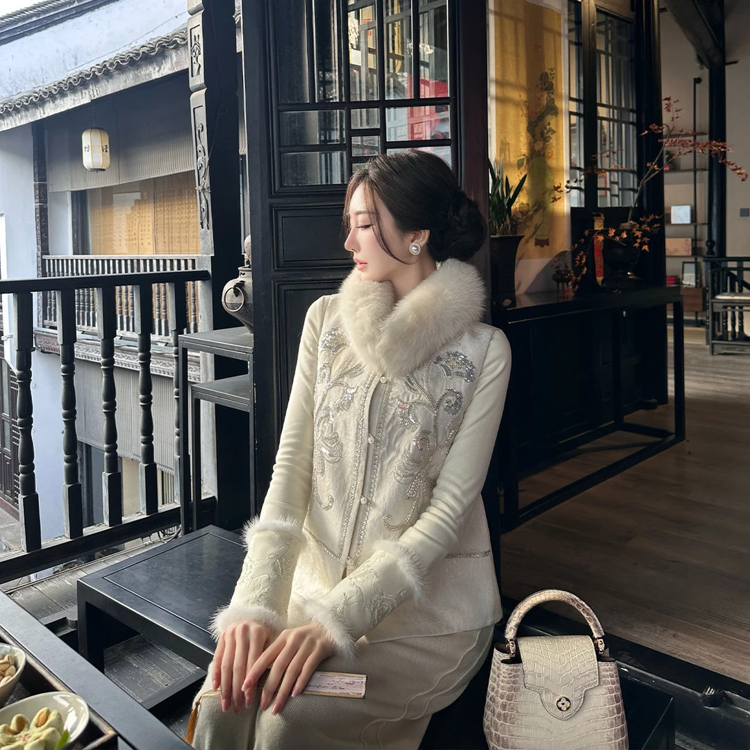 SX善喜狐狸毛围巾女冬真毛皮草围脖百搭大衣保暖毛绒绒毛领子配件