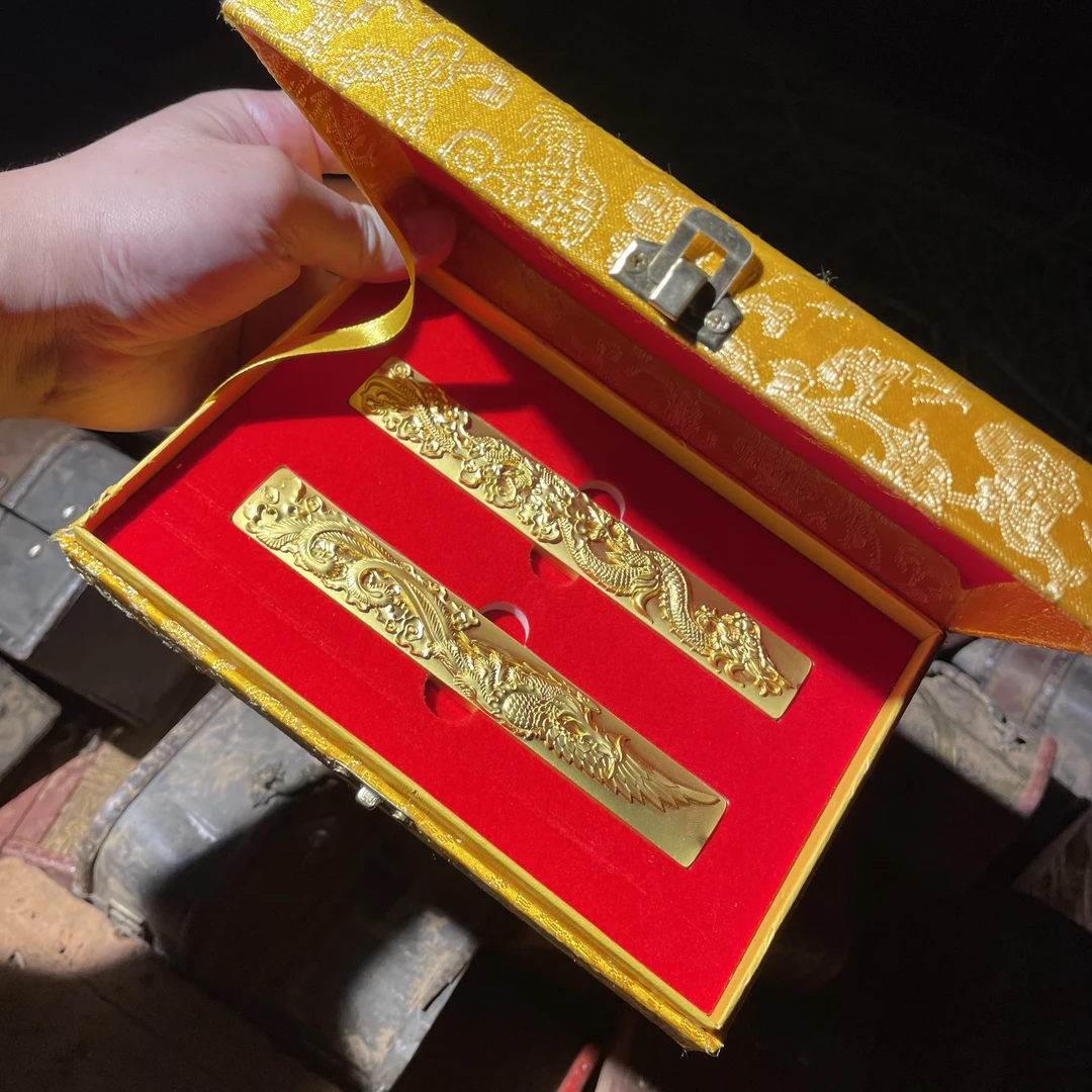 （锦盒）龙凤呈祥 HP888 家居饰品  国风摆件