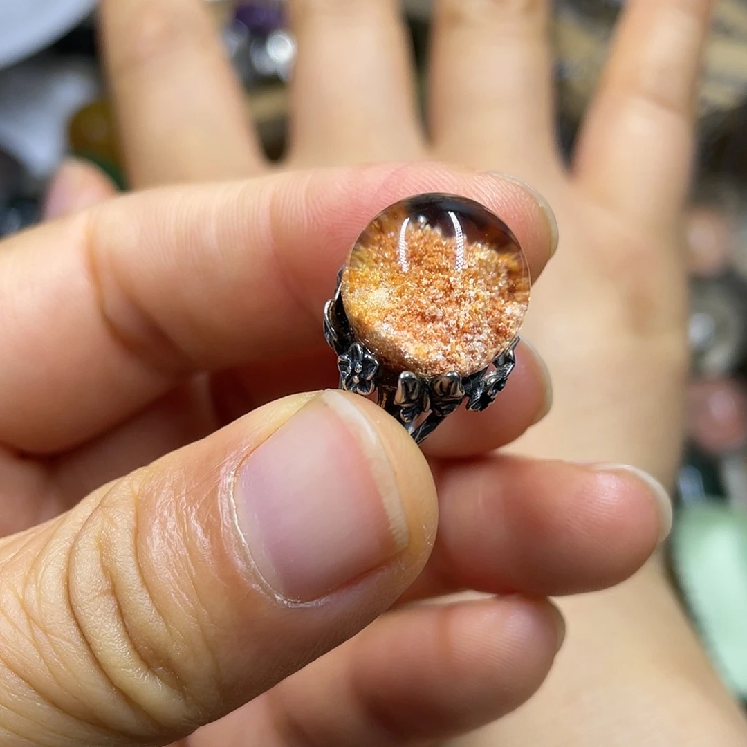【闪购商品】水晶珠宝半成品银S925镶嵌戒指