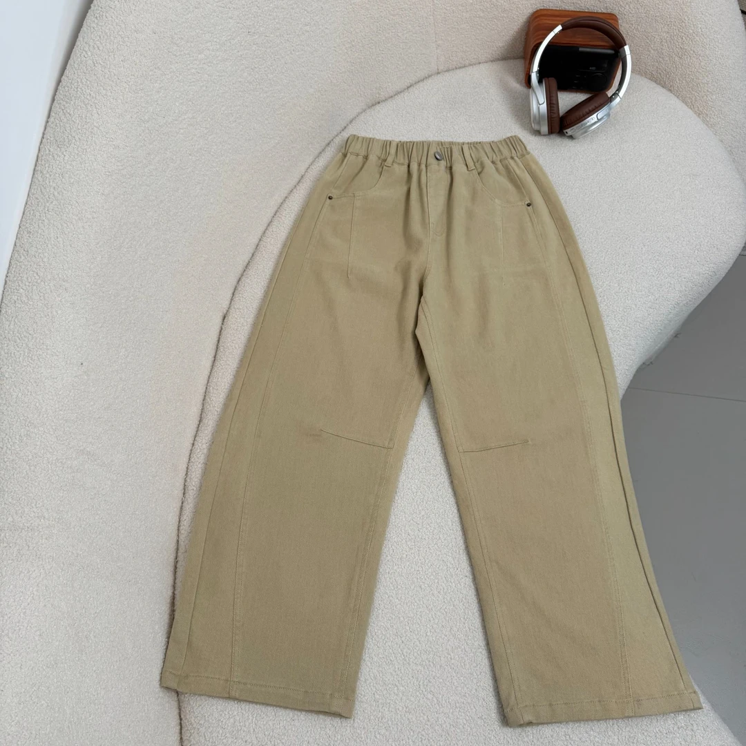 【2025春款新品】青少年时尚棉布时尚百搭宽松休闲裤HWC062