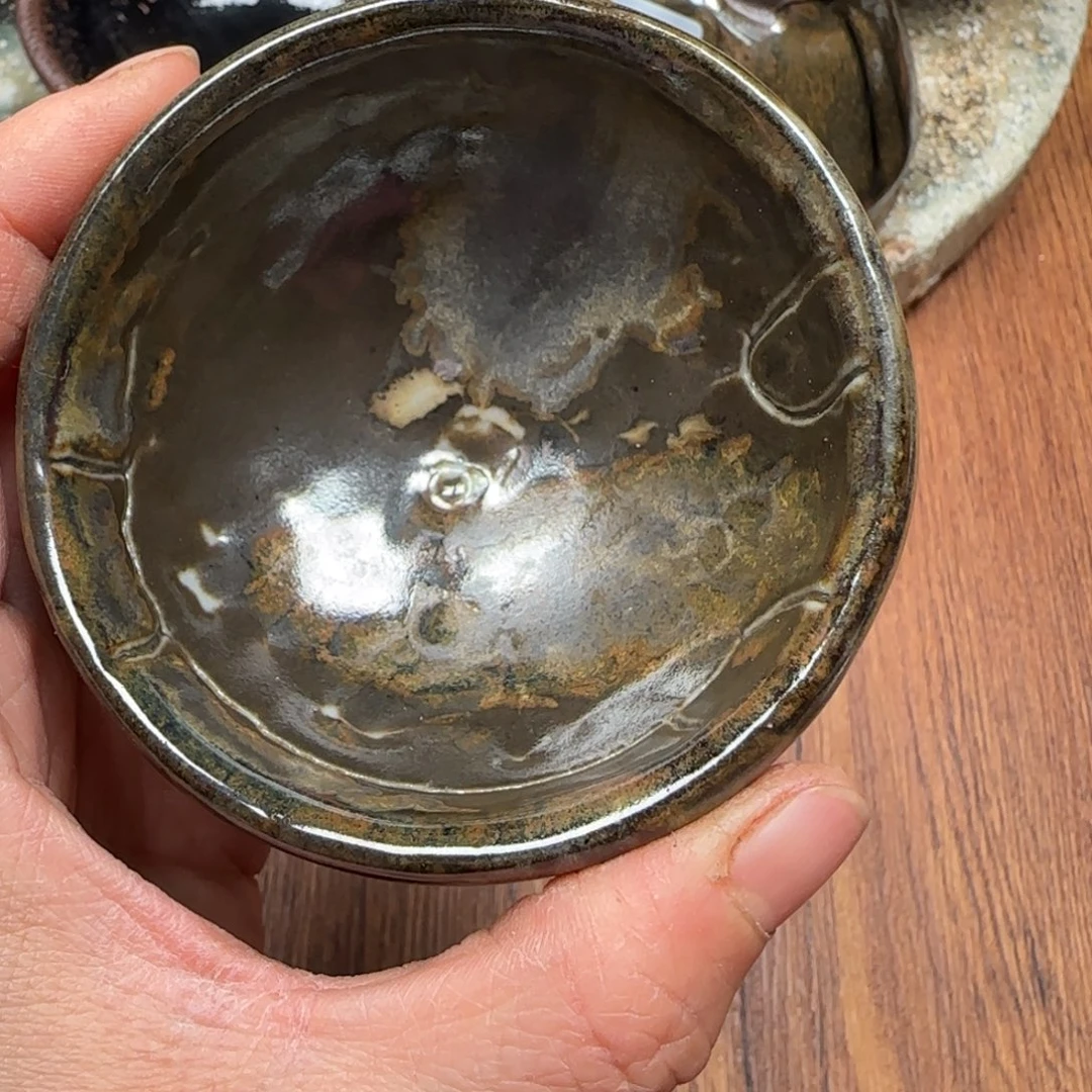 柴烧建盏茶盏茶杯174