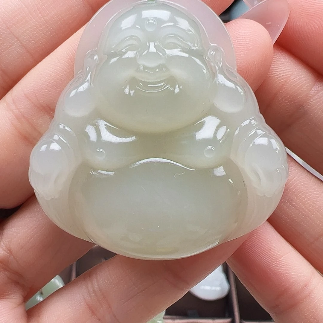 吊坠(赠链)足金镶嵌和田玉