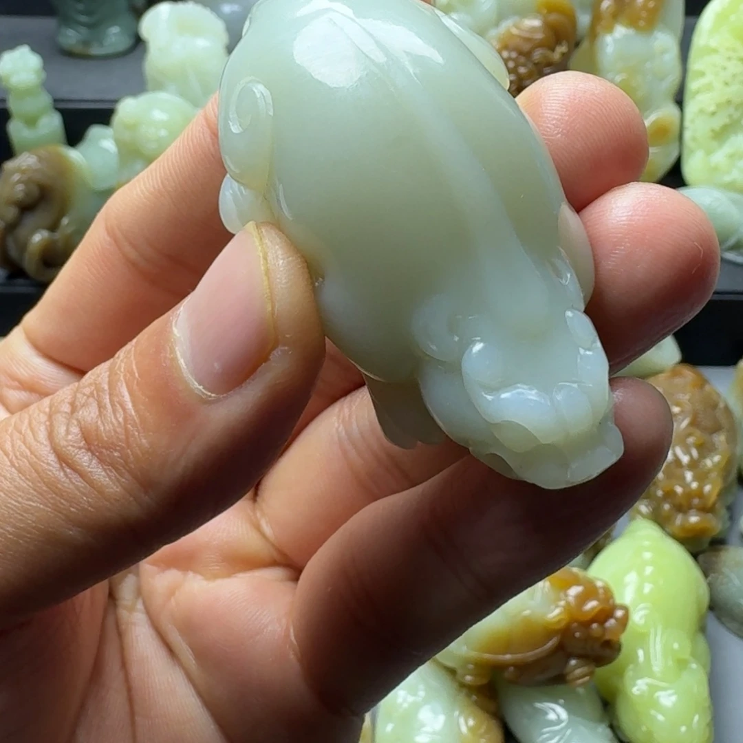 和田玉把件未镶嵌澎**棒