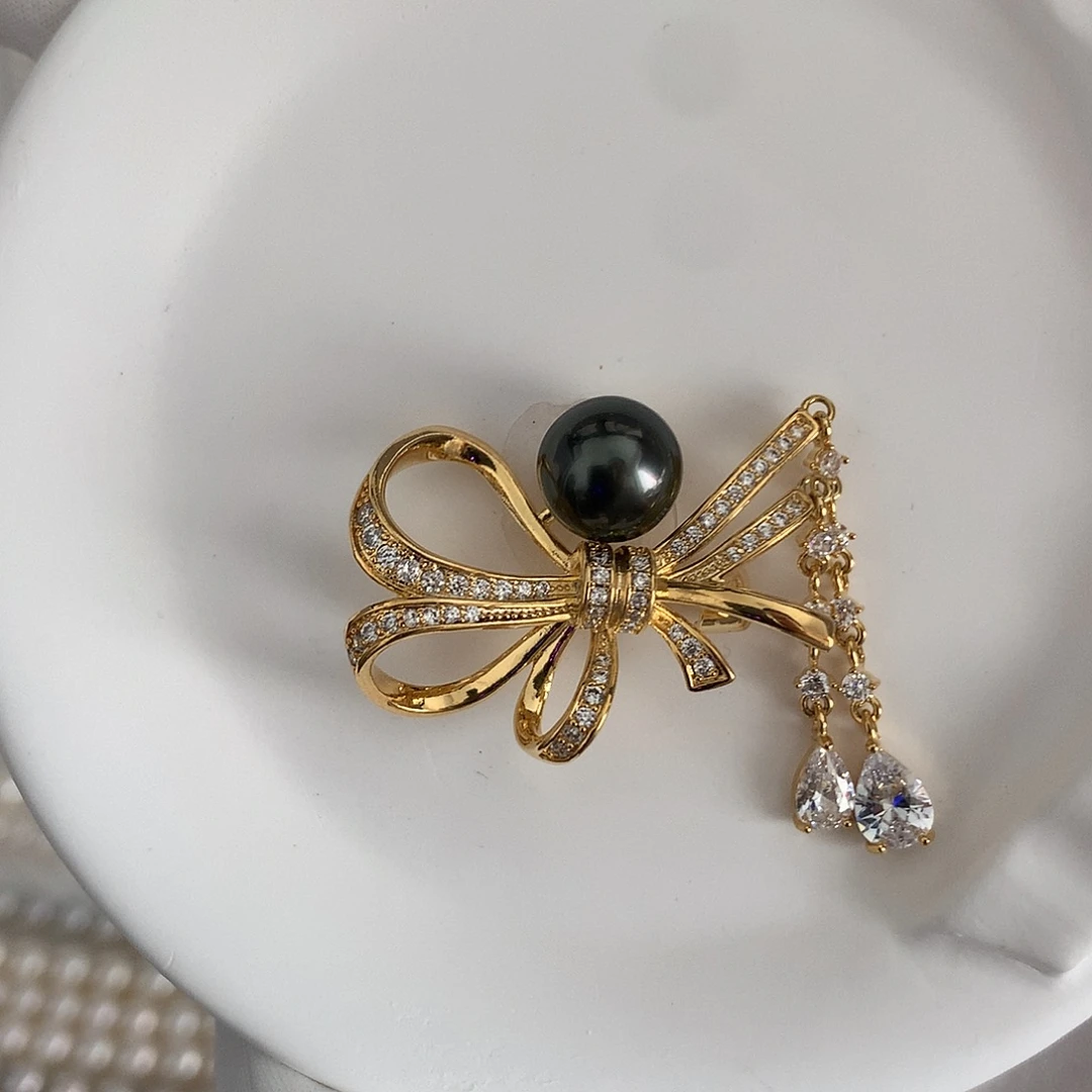 未镶嵌胸针海水珍珠