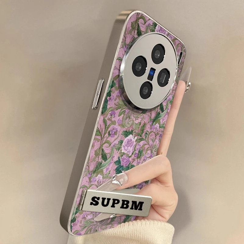 国风梅紫适用vivox200手机壳时尚x200ultra保护壳x100简约x100pro