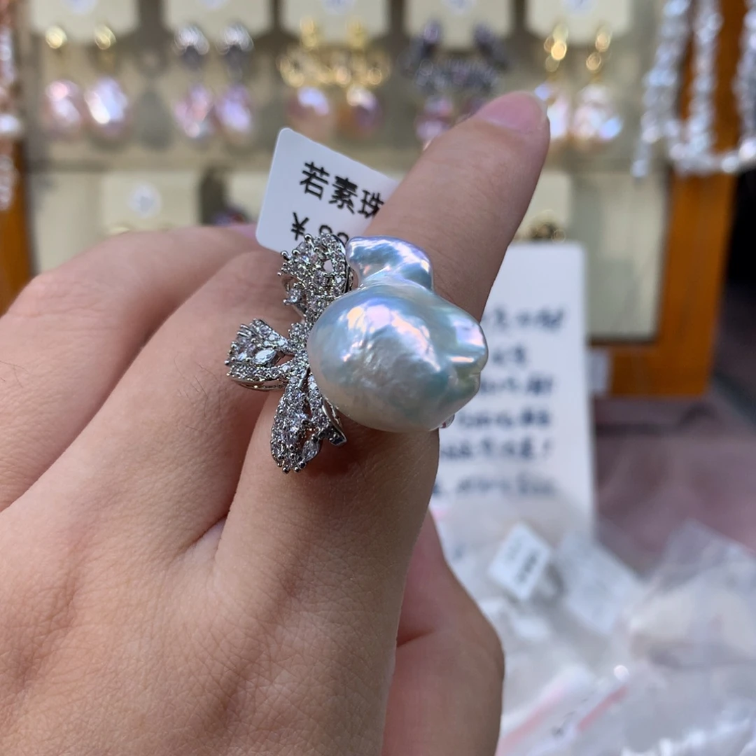 戒指合金淡水珍珠特价480