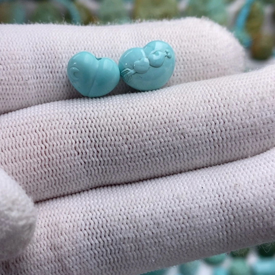 绿松石银S925镶嵌绿松石