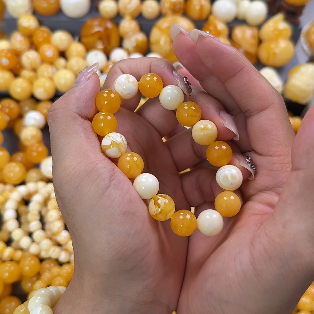 蜜蜡未镶嵌珠宝奇石12.7mm