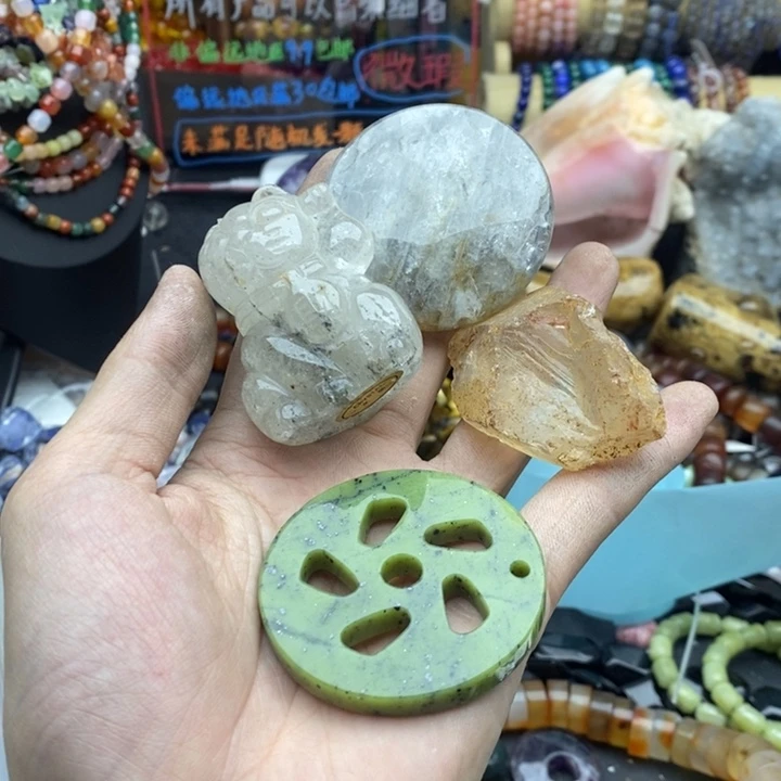 玛瑙/玉髓未镶嵌珠宝半成品打包A556