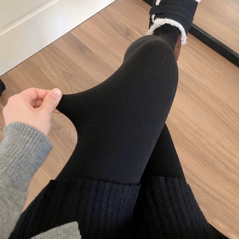 25冬款“厚黑美学”三色可选加绒加厚竖坑条连裤袜大码百搭显瘦洋气