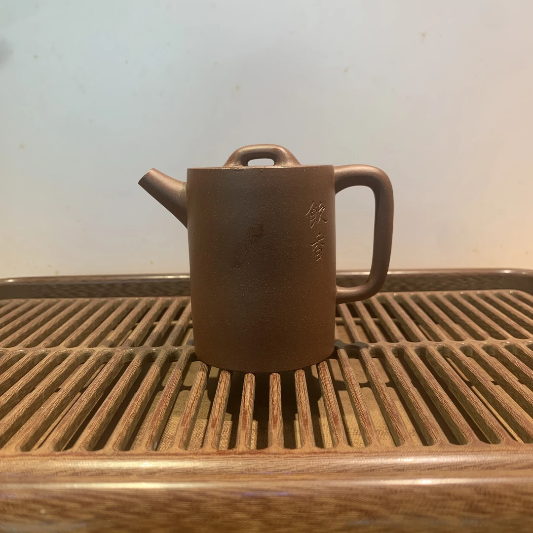 紫砂壶黄龙山原矿紫泥天青全手工手工茶壶泥壶泡茶壶汲直壶茶具
