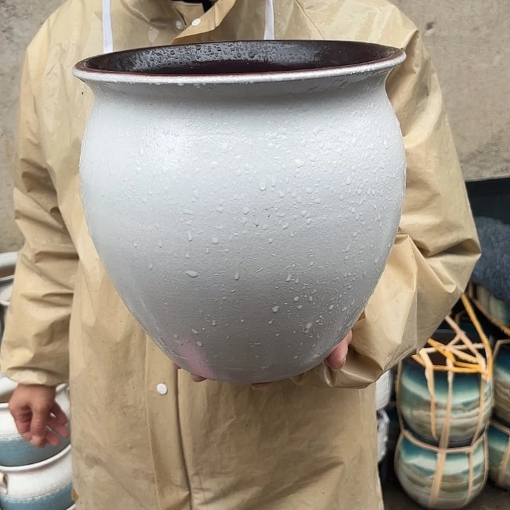 红陶大白盆口径25*25