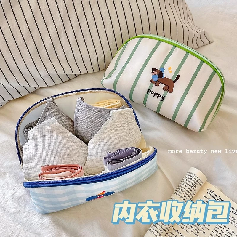 内衣内裤袜子收纳袋三合一贴身衣物文胸收纳包旅游出差便携整理包