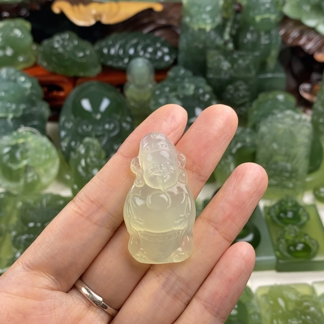 岫玉未镶嵌挂件挂件