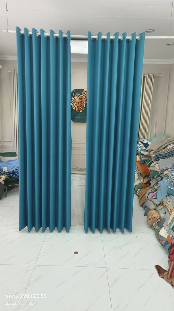 特价雪尼尔麻浅蓝 （中间对开）