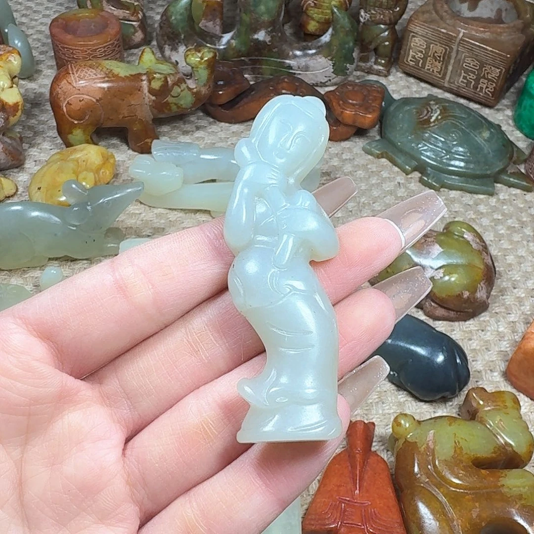 白玉菩提吊坠挂件