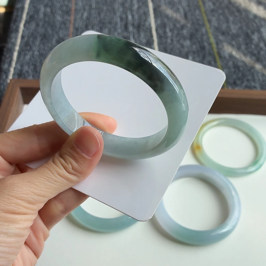 未镶嵌手镯翡翠正圈56