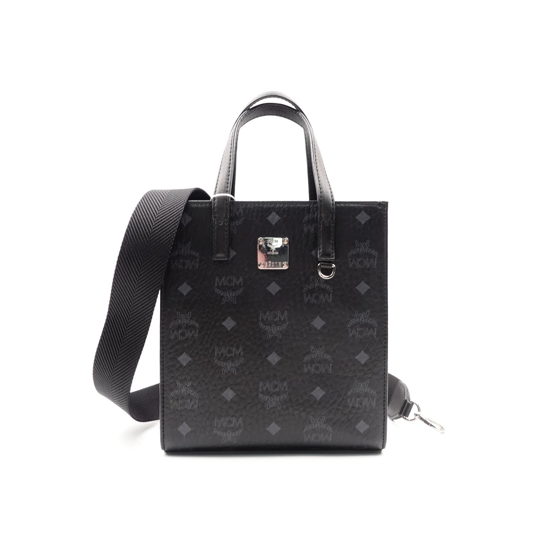 95新 MCM 黑色琴谱单肩斜挎包H_JMWXNWK00256