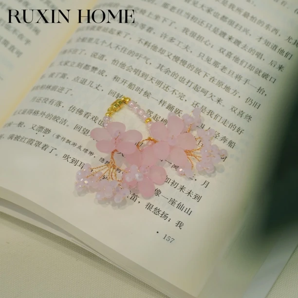 如馨·茶道茶配件小提溜 粉色花朵盖碗提溜 DL-090801