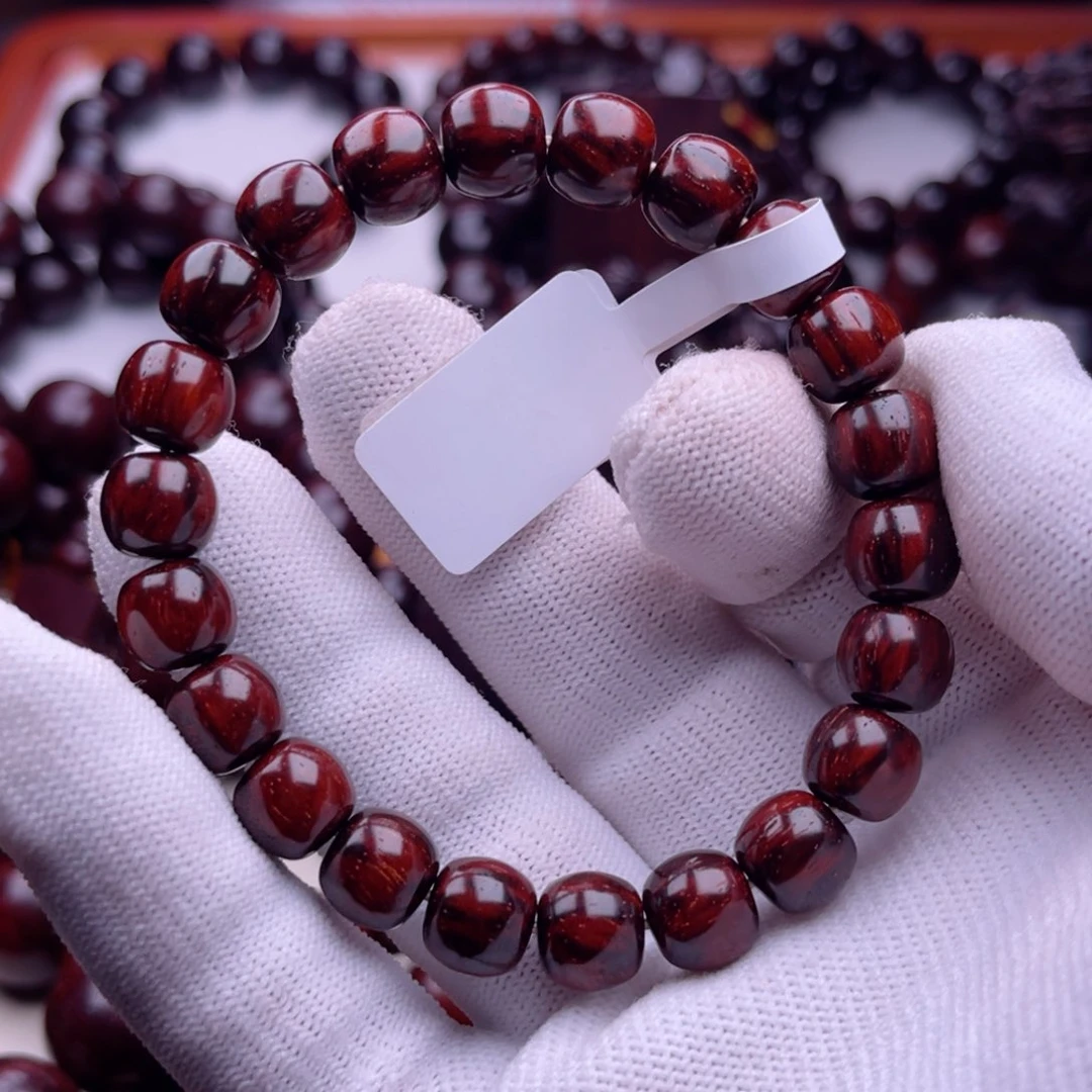 檀香紫檀（小叶紫檀）印度小叶紫檀黑飘红高油蜜9×10。