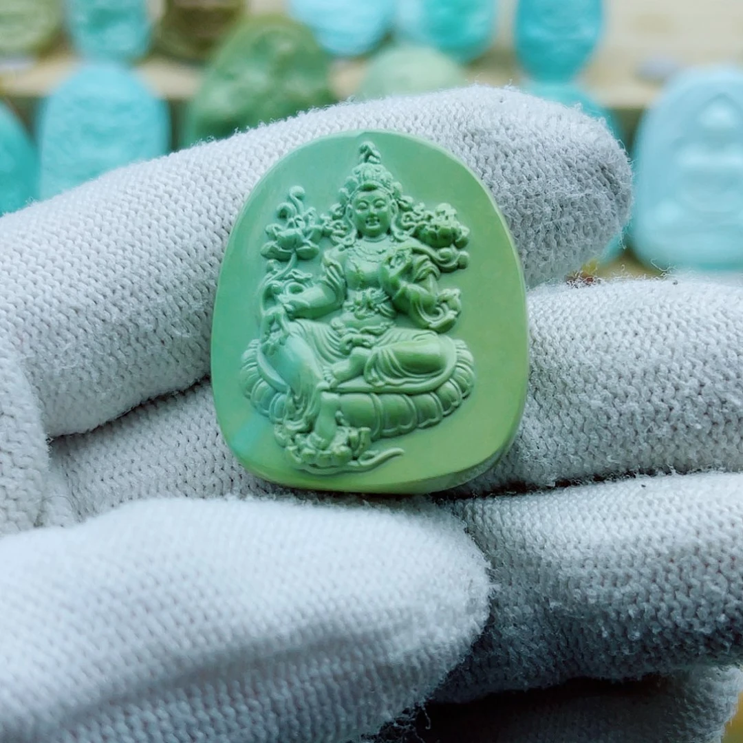 绿松石银S925镶嵌珠宝奇石