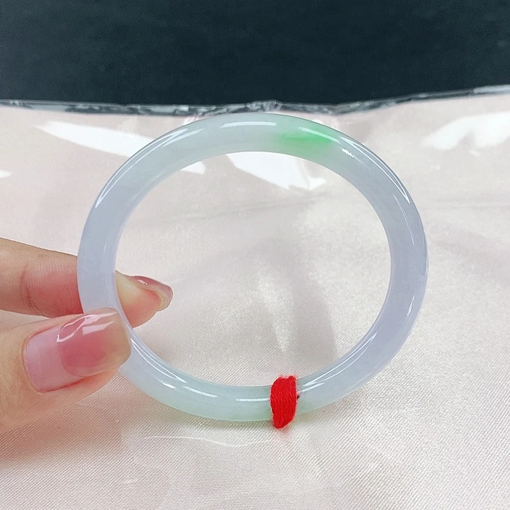 翡翠未镶嵌手镯圈51，04243